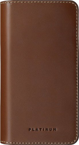 Platinum™ Genuine American Leather Folio Case for Apple iPhone X and XS - Bourbon WORLDWIDE DELIVERY