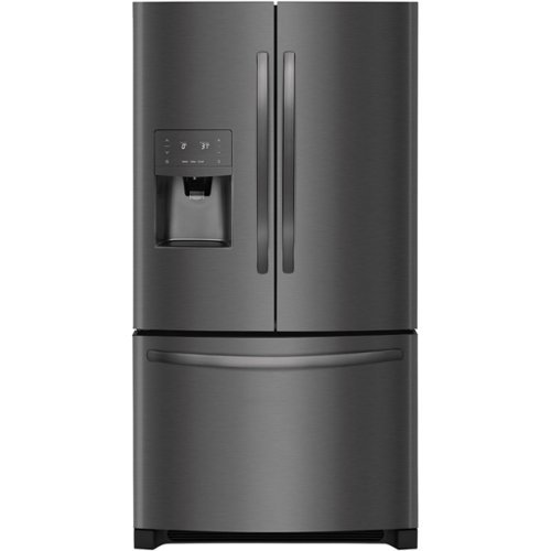 Frigidaire - 26.8 Cu. Ft. French Door Refrigerator - Black stainless steel