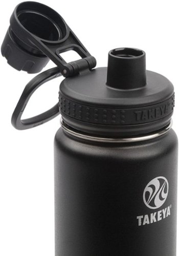 Takeya Actives 24-oz. Water Bottle with Spout Lid - Onyx WORLDWIDE DELIVERY