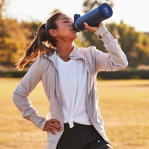 Takeya Actives 40-oz. Water Bottle with Spout Lid - Onyx GLOBAL SHIPPING