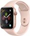 Apple Watch Series 4 (GPS + Cellular) 44mm Gold Aluminum Case with Pink Sand Sport Band - Gold Aluminum (AT&T) - (2018)-Left_Standard