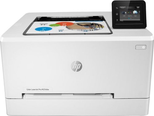  HP - LaserJet Pro M254dw Wireless Color Laser Printer - White