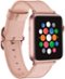 Platinum™ - Leather Watch Band for Apple Watch 42mm, 44mm (Series 1-8) and Apple Watch Ultra 49mm - Pink-Angle_Standard