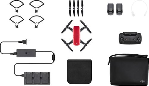  DJI - Spark Fly More Combo Quadcopter - Red