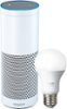 Amazon - Echo Plus (1st Generation) - Smart Speaker with Alexa & Philips Hue Bulb - White-Front_Standard