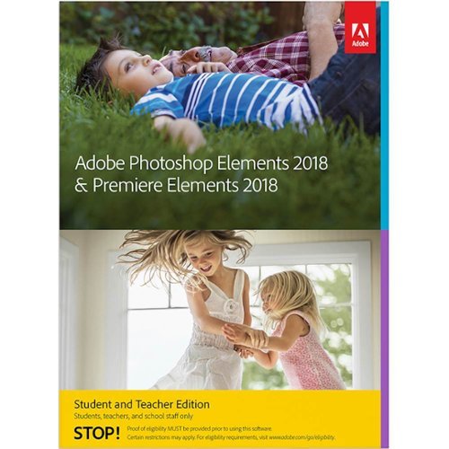  Adobe - Photoshop Elements 2018 &amp; Premiere Elements 2018 Student and Teacher Edition - Windows, Mac OS