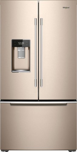 Whirlpool - 23.8 Cu. Ft. French Door Counter-Depth Refrigerator-Front_Standard 