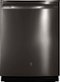GE - 24" Built-In Dishwasher - Black Stainless Steel-Front_Standard