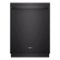 Whirlpool - 24" Built-In Dishwasher - Black-Front_Standard