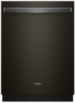Whirlpool - 24" Built-In Dishwasher - Fingerprint Resistant Black Stainless - Front_Standard