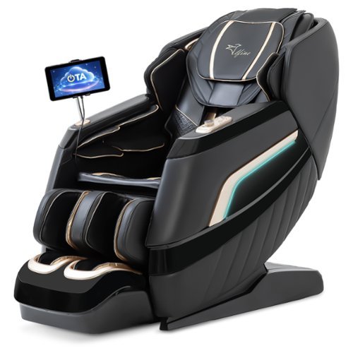 Alfine - A66 4D Massage Chair with OTA Cloud Tech Made in USA with U.S. & Imported Materials - Black-Front_Standard 