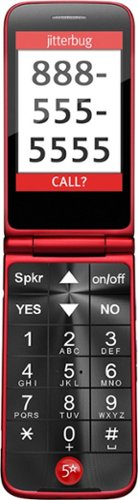 Lively® - Flip Prepaid Cell Phone for Seniors - Red