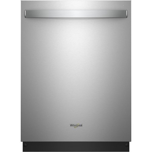 Whirlpool - 24" Built-In Dishwasher with Stainless Steel Tub - Stainless steel