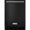 KitchenAid - 24" Built-In Dishwasher - Black-Front_Standard