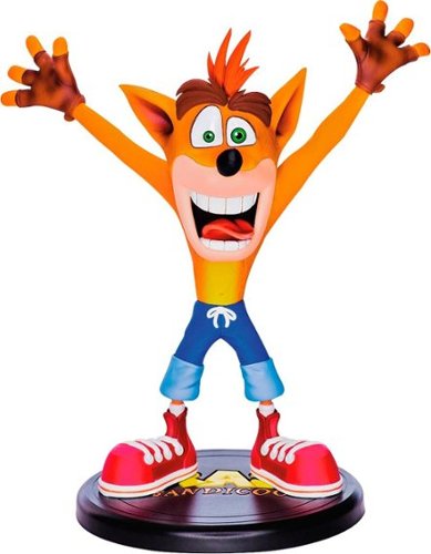  First 4 Figures - Crash Bandicoot 9&quot; PVC Painted Statue - Brown/Red/White/Blue