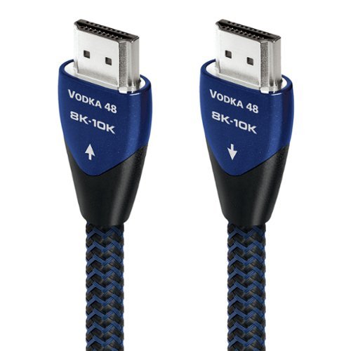 AudioQuest - Vodka 48 2.5' 4K-8K-10K 48Gbps HDMI Cable - Blue on Black-Front_Standard