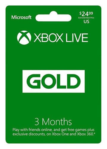  Microsoft - Xbox Live 3 Month Gold Membership