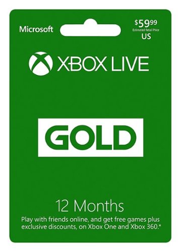  Microsoft - Xbox Live 12 Month Gold Membership