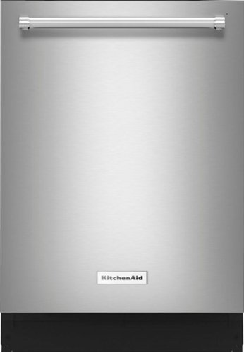 KitchenAid - 24" Top Control Built-In Dishwasher with Stainless Steel Tub - Stainless steel