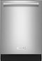 KitchenAid - 24" Top Control Built-In Dishwasher with Stainless Steel Tub - Stainless Steel-Front_Standard 
