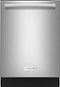 KitchenAid - 24" Top Control Built-In Dishwasher with Tub - Stainless Steel-Front_Standard