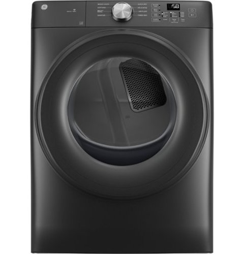 GE - 7.8 Cu. Ft. Stackable Smart Electric Dryer with Sanitize Cycle - Carbon Graphite