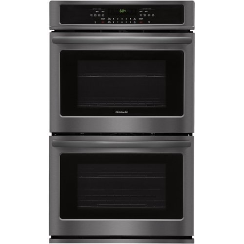 Frigidaire - 30" Built-In Double Electric Wall Oven - Black stainless steel