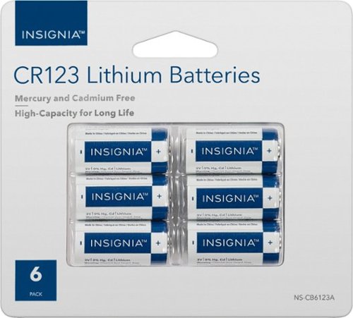 Insignia™ - CR123 Batteries (6-Pack)