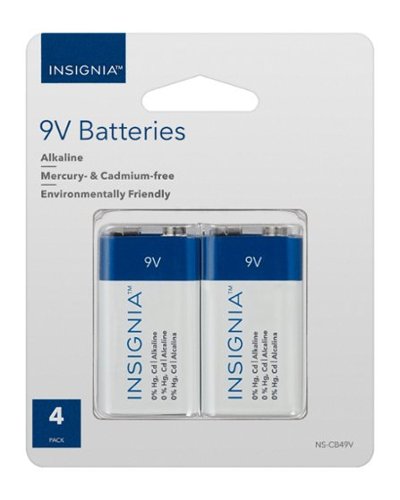 Insignia™ - 9V Batteries (4-Pack)