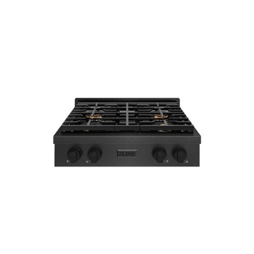 ZLINE - 30 in. Paramount Gas Rangetop with 4 Burner DuoPro Cooktop in Black Satin Stainless Steel (PSRTBS-30) - Black Satin Stainless Steel