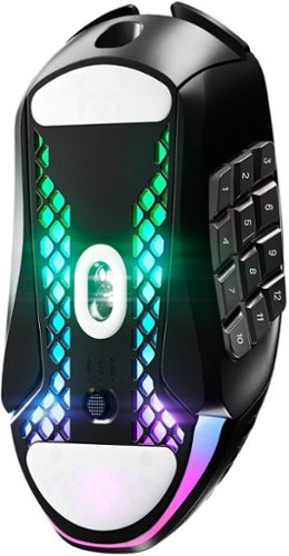 SteelSeries Aerox 9 Wireless Ultra Lightweight Honeycomb Water Resistant RGB Optical Gaming Mouse With 18 Programmable Buttons - Wireless - Black BUY IN EUROPE