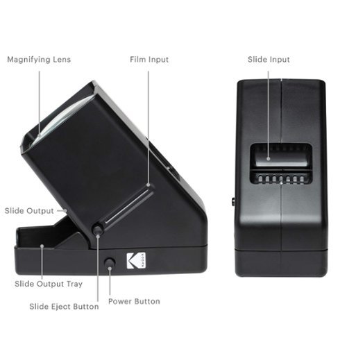 Kodak 35mm Slides & Film Negatives - Battery Operation, 3X Magnification, LED Lighted Viewing - Black WHERE TO BUY