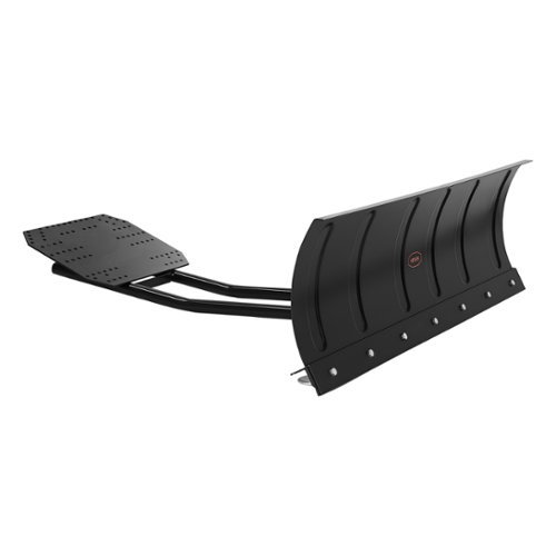 VEVOR - 48-inch Universal Snow Plow Kit, Adjustable Height and Angle, Quick-Release Design, Durable Steel Blade - Black-Front_Standard 