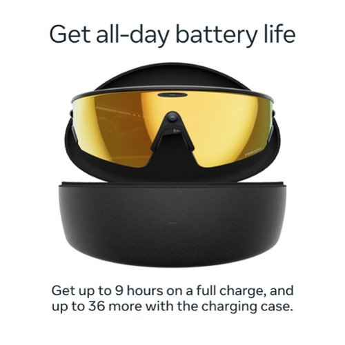 Oakley Meta Oakley | Meta Vanguard with Meta AI, Audio, Photo, Video Compatibility - Prizm™ 24K - Black SHOP ONLINE