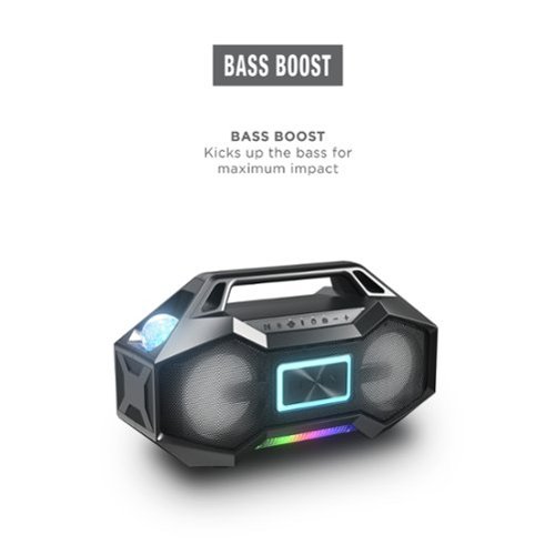 ION Audio Party Rocker Go high-Power Boombox with Party Starter Lights - Black BUY IN DUBAI