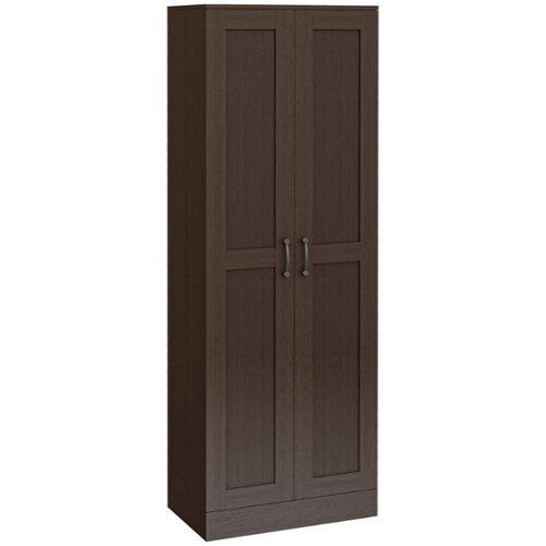 Homcom - Storage Cabinet w/ Adjustable Shelves - Coffee-Front_Standard 