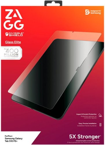ZAGG InvisibleShield Glass Elite for Samsung Galaxy Tab S10 FE+ - Clear GLOBAL SHIPPING