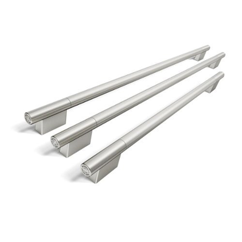 KitchenAid - Handle Hardware Accessory Kit for 36" Built-In French Door Bottom Mount Refrigerator - Monochromatic Stainless Steel