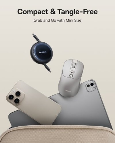 Baseus  Nomos Retractable Charging Cable USB-C to USB-C 100W 1.5m Cosmic Black - Black WORLDWIDE DELIVERY