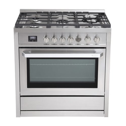 Rangaire - 36" Gas Range Convection Oven Freestanding Stainless Steel RRG361TS - Stainless Steel-Front_Standard 