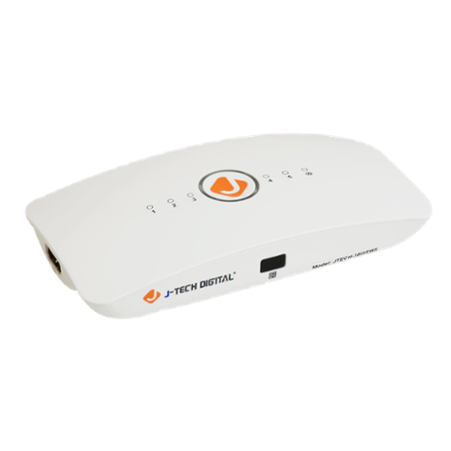 J-Tech Digital - 4K 60Hz 5x1 HDMI Switch with Auto-Switching - White-Front_Standard 