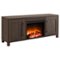 Chabot Log Fireplace TV Stand for TVs up to 65"-Angle_Standard