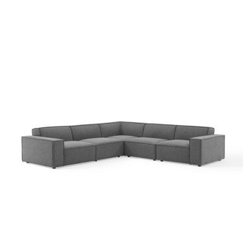 Restore 5-Piece Sectional Sofa by Modway - Brown-Front_Standard 