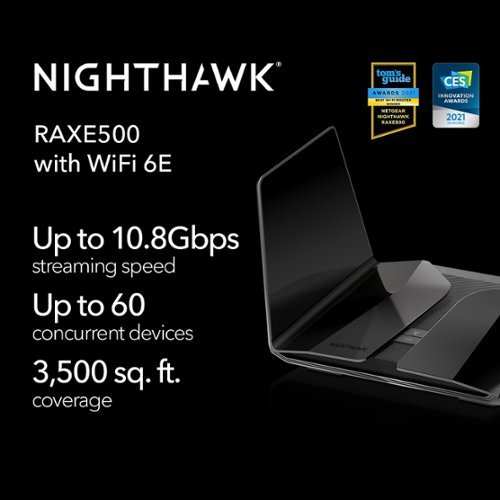 NETGEAR Nighthawk AXE11000 Tri-Band WiFi 6E Router - Black WORLDWIDE DELIVERY