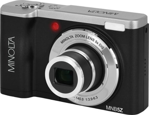 Minolta - MNB5Z 56.0 Megapixel 5K Digital Camera with 5x Optical Zoom Lens - Black
