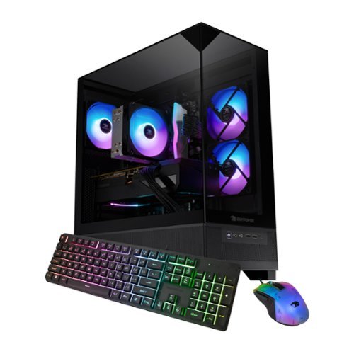 iBUYPOWER - Element SE Gaming Desktop PC - AMD Ryzen 5 8400F, AMD Radeon RX 6600 8GB, 16GB DDR5 RGB,1TB NVMe - Black