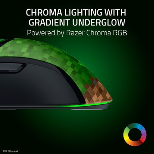 Razer Cobra Lightweight Optical Gaming Mouse with Chroma RGB Lighting - Wired - Minecraft Edition WORLDWIDE DELIVERY