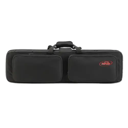 Front. SKB - SKB Cases 3409 Canvas Exterior and EPS Interior Hybrid Breakdown Shotgun Case - Black.
