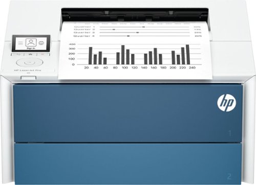 HP - LaserJet Pro 4006dn Black & White Laser Printer, Best for Office,  AI-Enabled - White