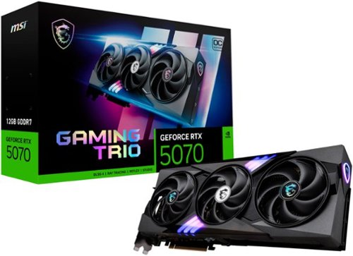 MSI NVIDIA GeForce RTX 5070 12G GAMING TRIO OC 12GB GDDR7 PCI Express Gen 5 Graphics Card - Black INTERNATIONAL SHIPPING